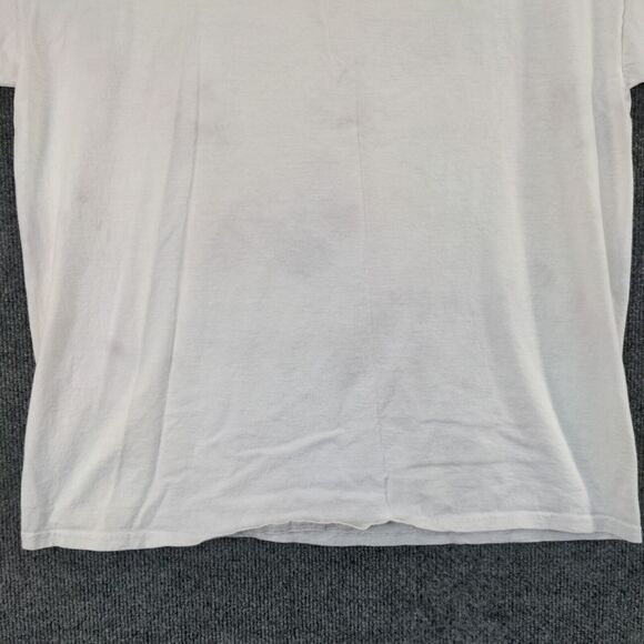 Retro 2021 Top Gun Graphic Print T-Shirt Mens L Short Sleeve White Crew Neck - Picture 8 of 11